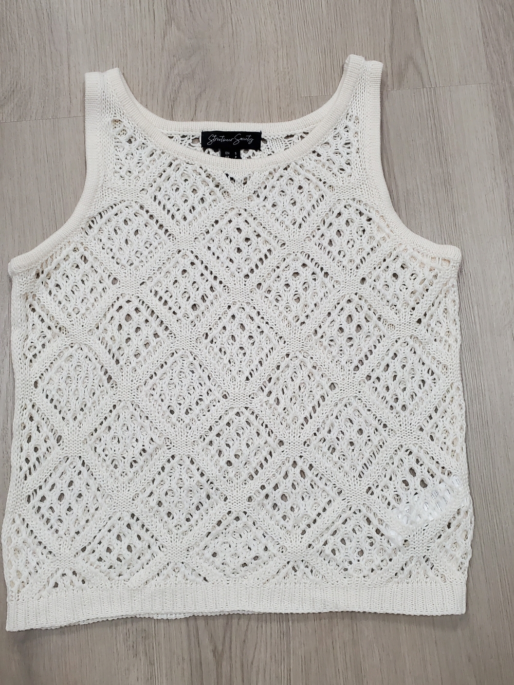 Streetwear Society Crochet Diamond Vest